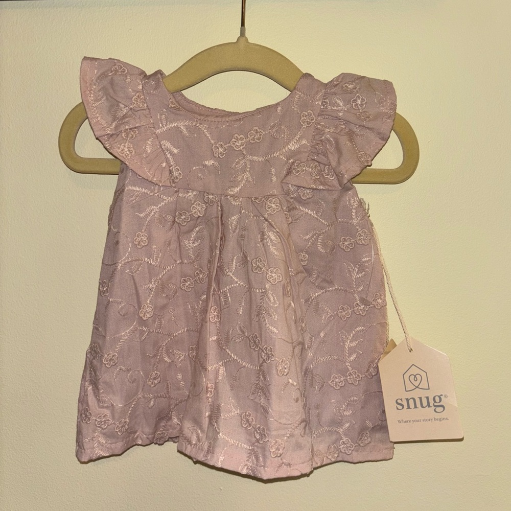 *NWT* Snug Blush Pink Floral Baby Girl Dress